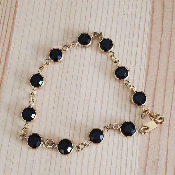 Swarovski Black and Gold Bracelet - Picture 3 of 4